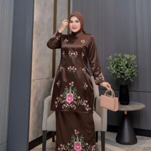 Alternative view of Setelan Tunik Bordir Elegan – Baju Muslim Wanita Premium
