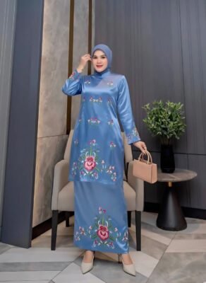 Setelan Tunik Bordir Elegan – Baju Muslim Wanita Premium