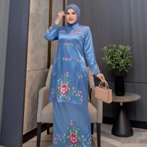 Setelan Tunik Bordir Elegan – Baju Muslim Wanita Premium